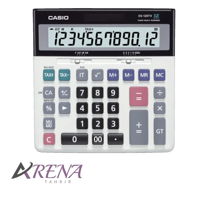 ماشین حساب کاسیو مدل DS-120TV