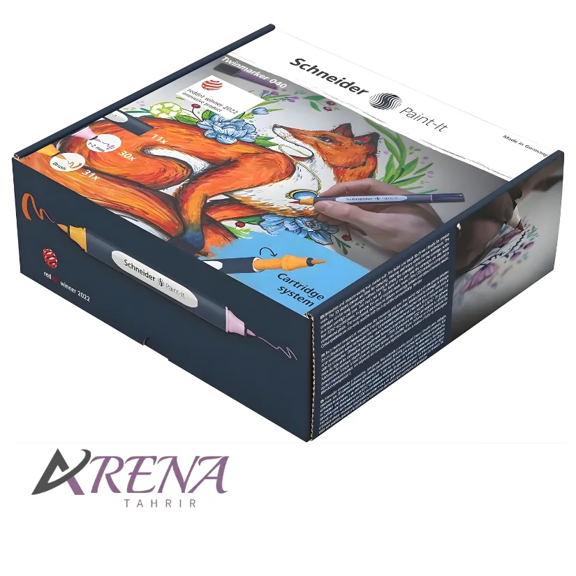 ست ماژیک دو سر 72 تکه اشنایدر SCHNEIDER