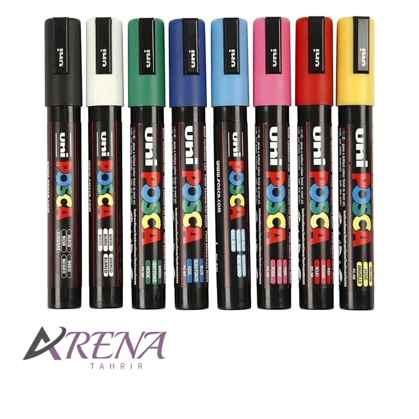 ماژیک اکریلیک POSCA ست 8 رنگ پاستلی یونی بال