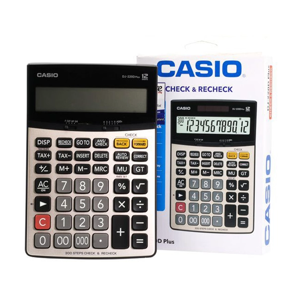 ماشین حساب کاسیو DJ-220D Plus (اصل) - Image 2