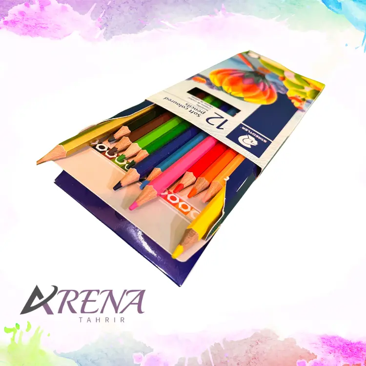 مداد رنگی 12 رنگ استدلر مدل سافت