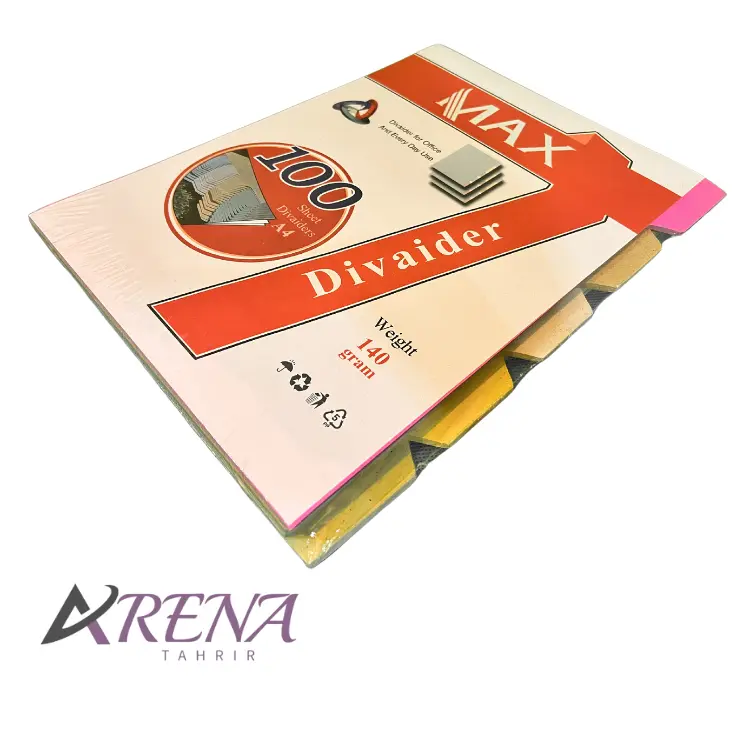 دیوایدر مقوایی A4 بسته 100 عددی