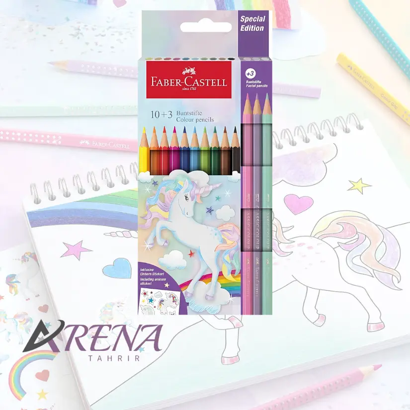 مداد رنگی ۱۳ رنگ یونیکورن فابر-کاستل
