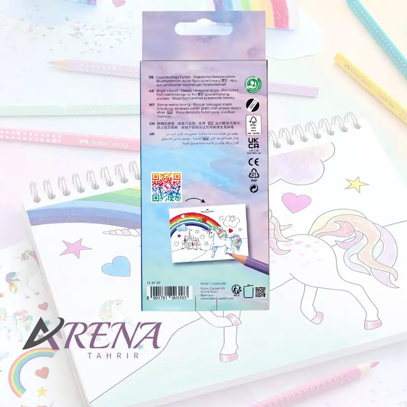 مداد رنگی ۱۳ رنگ یونیکورن فابر-کاستل