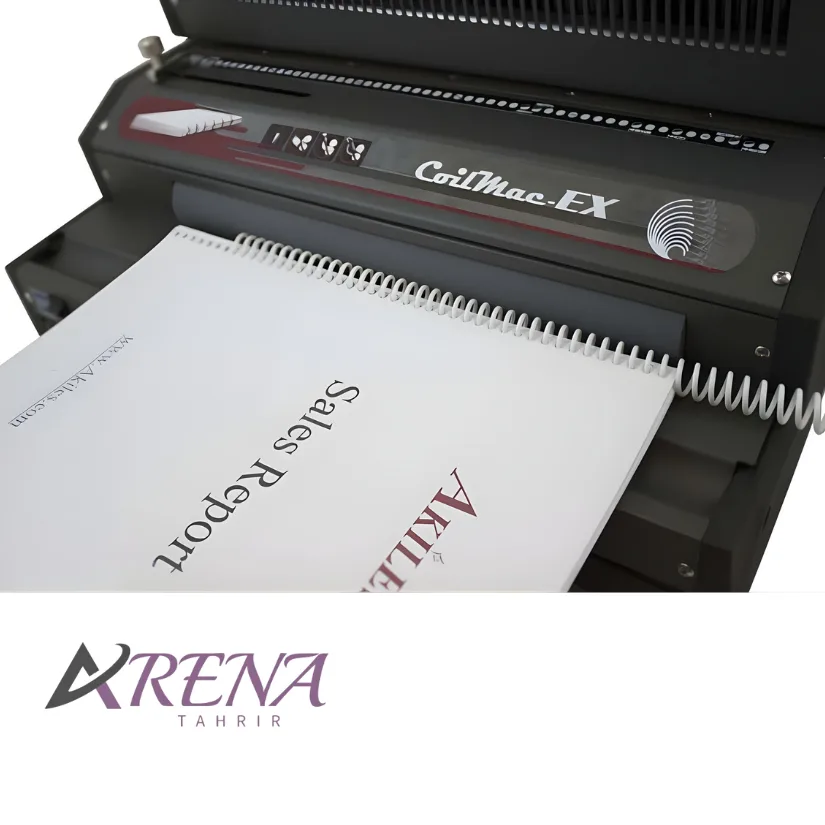 دستگاه فنرزن صحافی برقی مدل CoilMac-EX06 سوپربایند