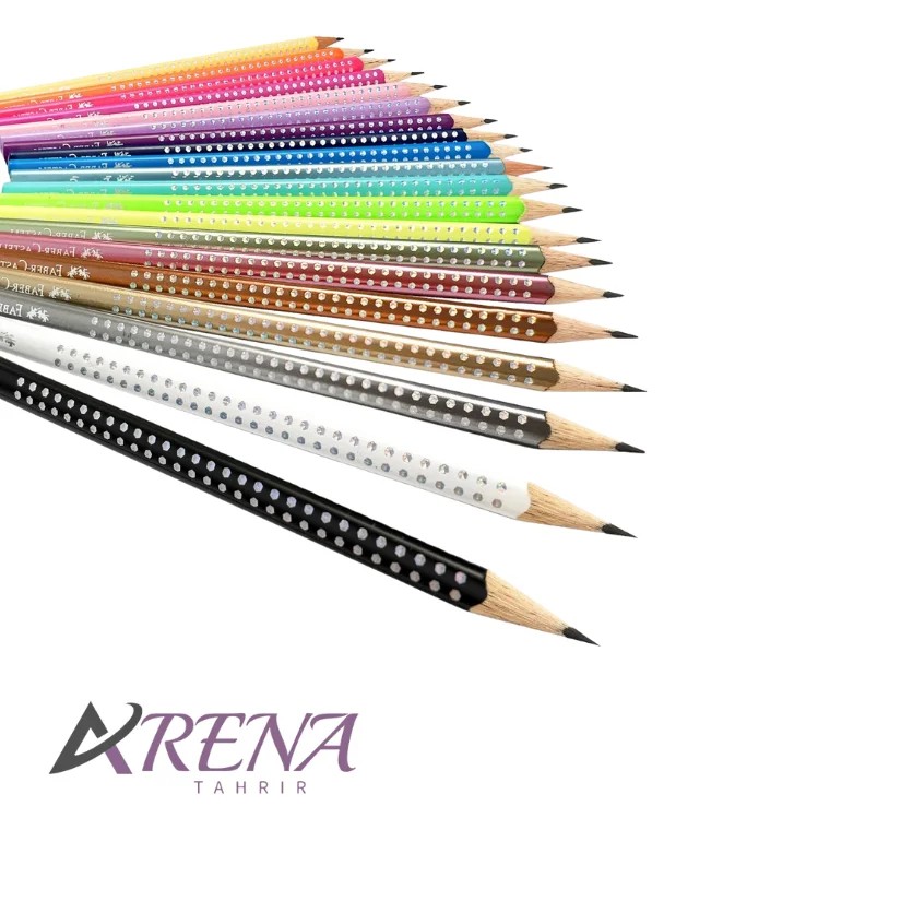 مداد رنگی 20 رنگ فابر-کاستل مدل اسپارکل طرح پروانه