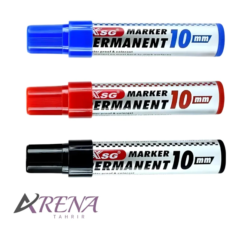 ماژیک XSG 600 نوک تخت بسته 10 عددی