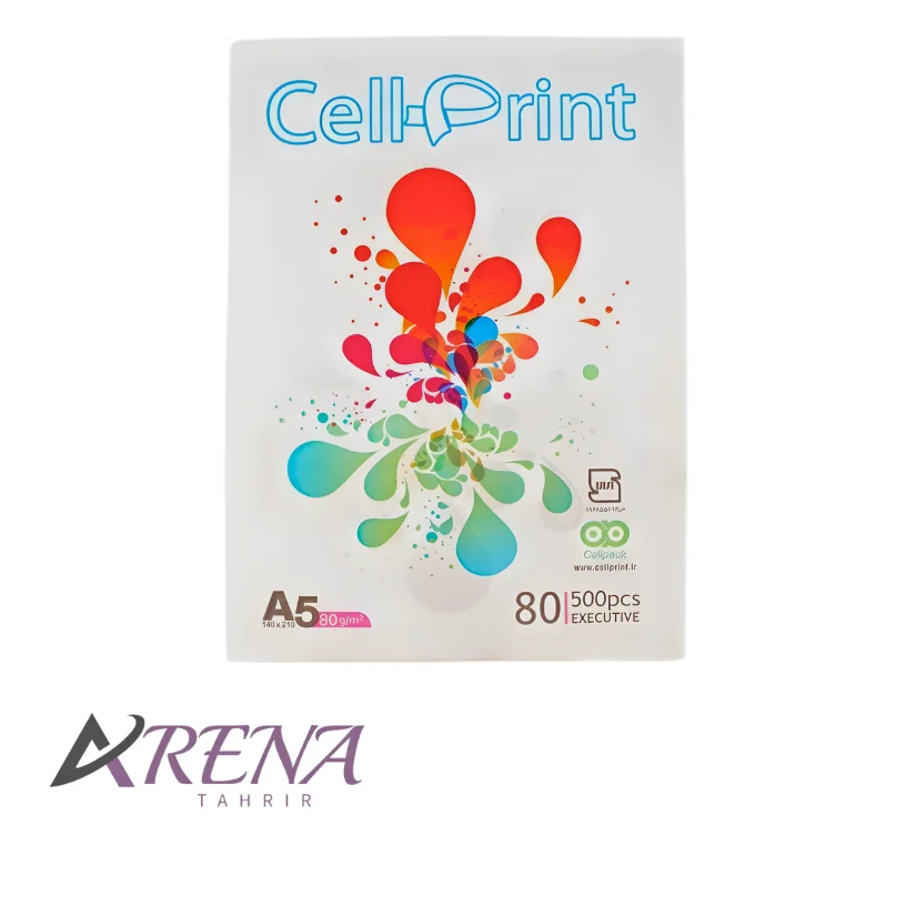 کاغذ A5 سل پرینت بسته 500 عددی